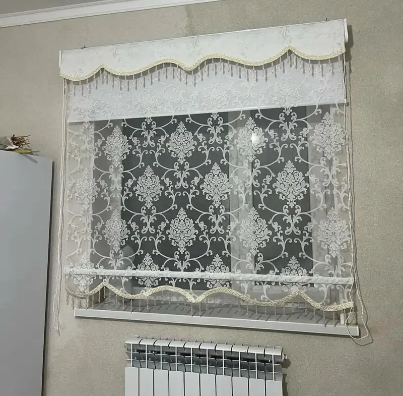 Двойные рулонные шторы Дуэт — выполненная работа ЛеКом 3
